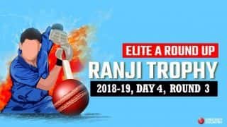 Ranji Trophy 2018-19, Elite A, Round Three, Day 4: Saurashtra clinch three points against Gujarat to top group